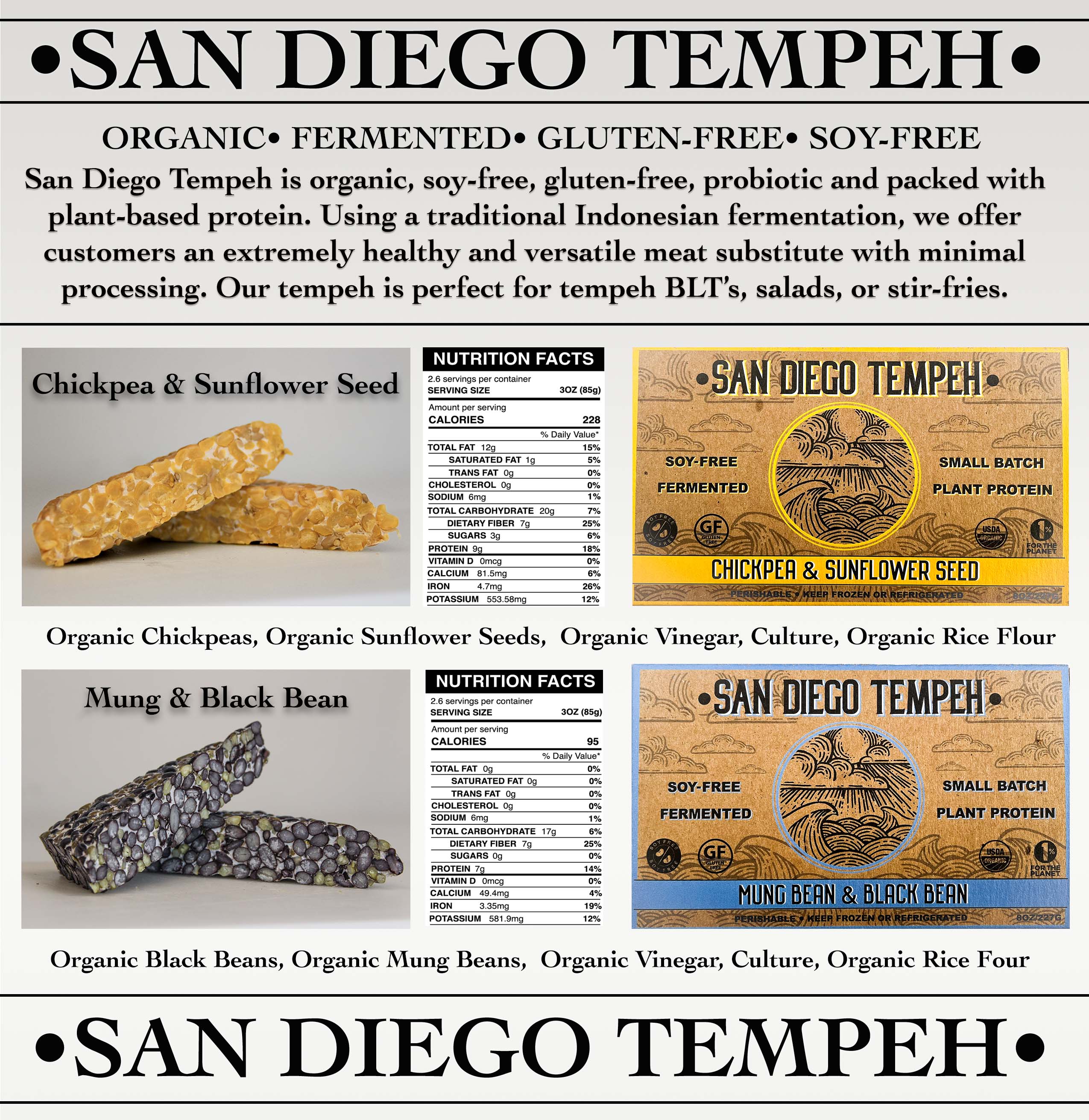 Our Tempeh – San Diego Tempeh